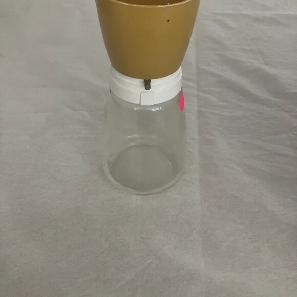Vintage Housewares Harvest Gold Glass Spice & Nut Grinder – Retro Kitchen! - Picture 4 of 5